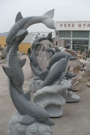 Fully Carved Granite Statues